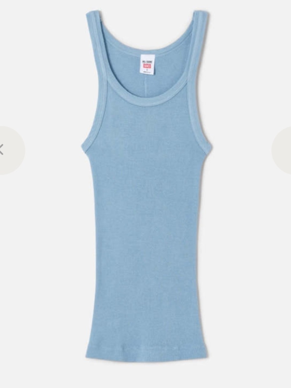Re/Done x Hanes ribbed tank